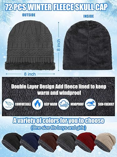 Miniatura 2 de Conjunto de calcetines y guantes de invierno para niños y niñas, gorro de lana de punto cálido con bolsas de organza, regalos de Navidad de invierno