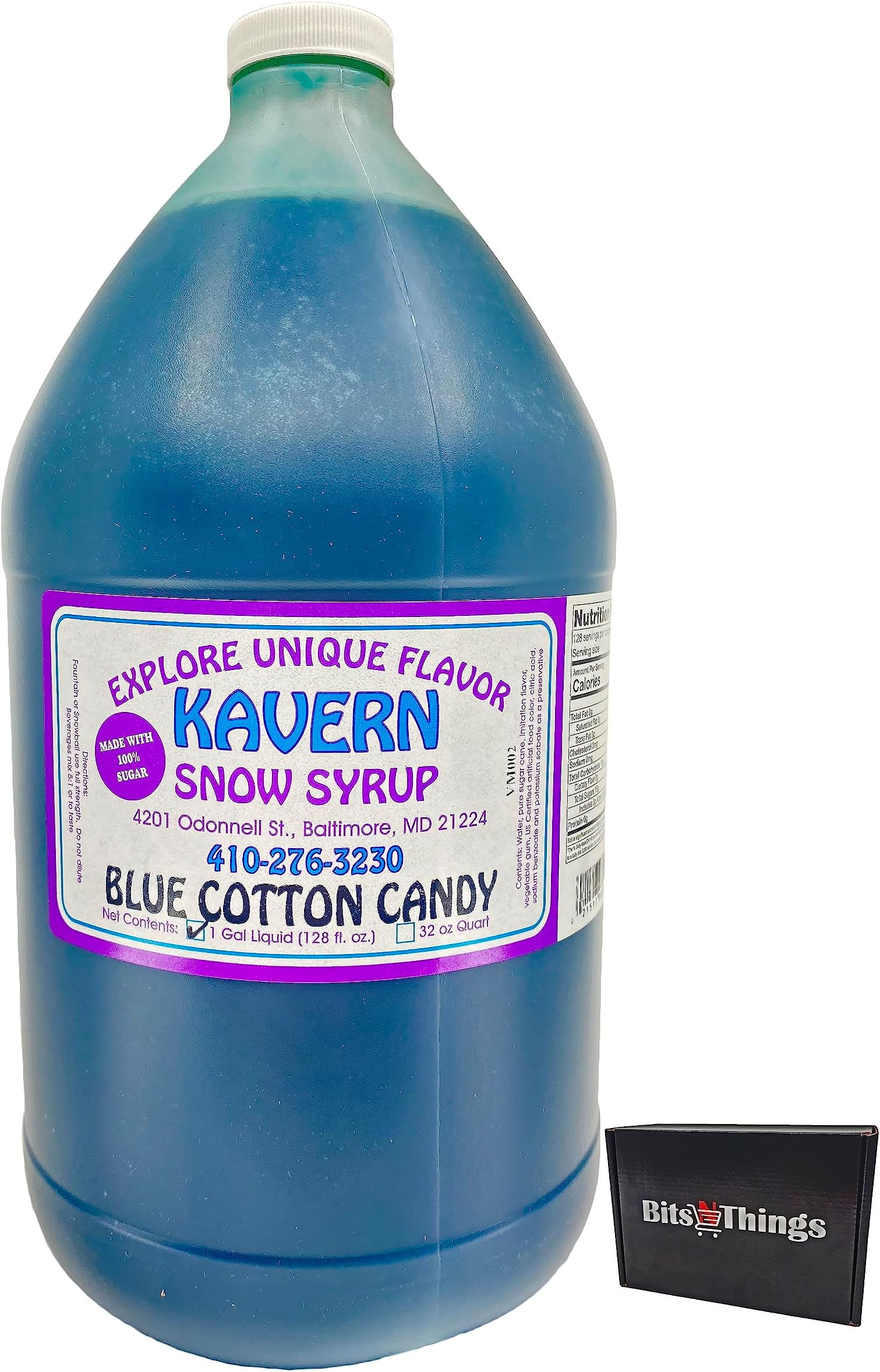Kavern Snow Cone Snowball Flavoring Syrup 128 fl oz