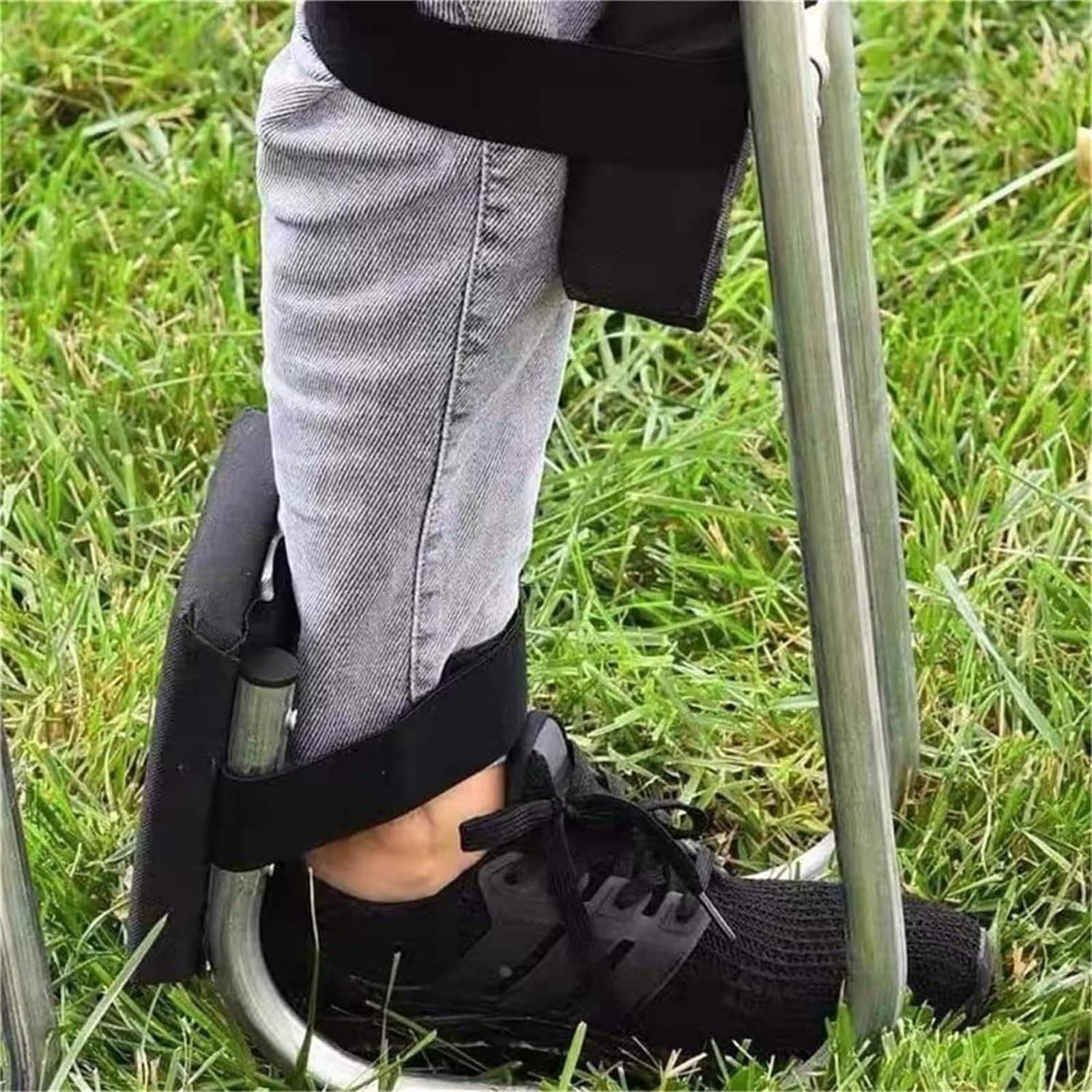 Rodillera portátil para jardinería, 2 unidades, soporte para rodillas de una pierna con asiento, rodillera ergonómica para jardín, protege las rodillas, herramienta de ahorro de mano de obra para un