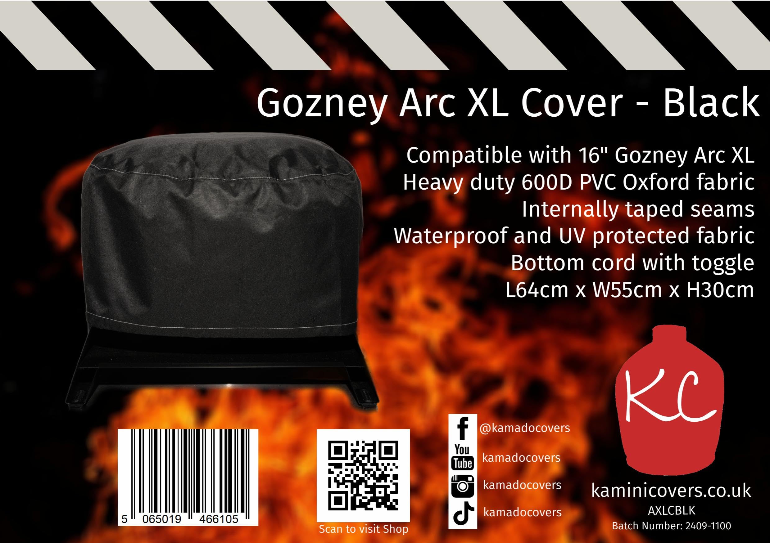 Gozney Arc XL - Funda para horno de pizza, color negro