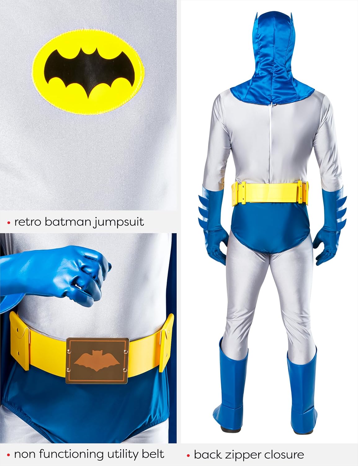 Rubie's Costume Grand Heritage Classic TV Batman Circa 1966 Costume - Image 5