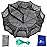 Drasry Black Fishing Bait Trap Foldable Fish Net for Minnow Crab Crayfish Crawdad Shrimp Trap Cast Net Dip Cage Collapsible Easy Use 4 6 Hole Fishing Accessories (10 Holes Black)
