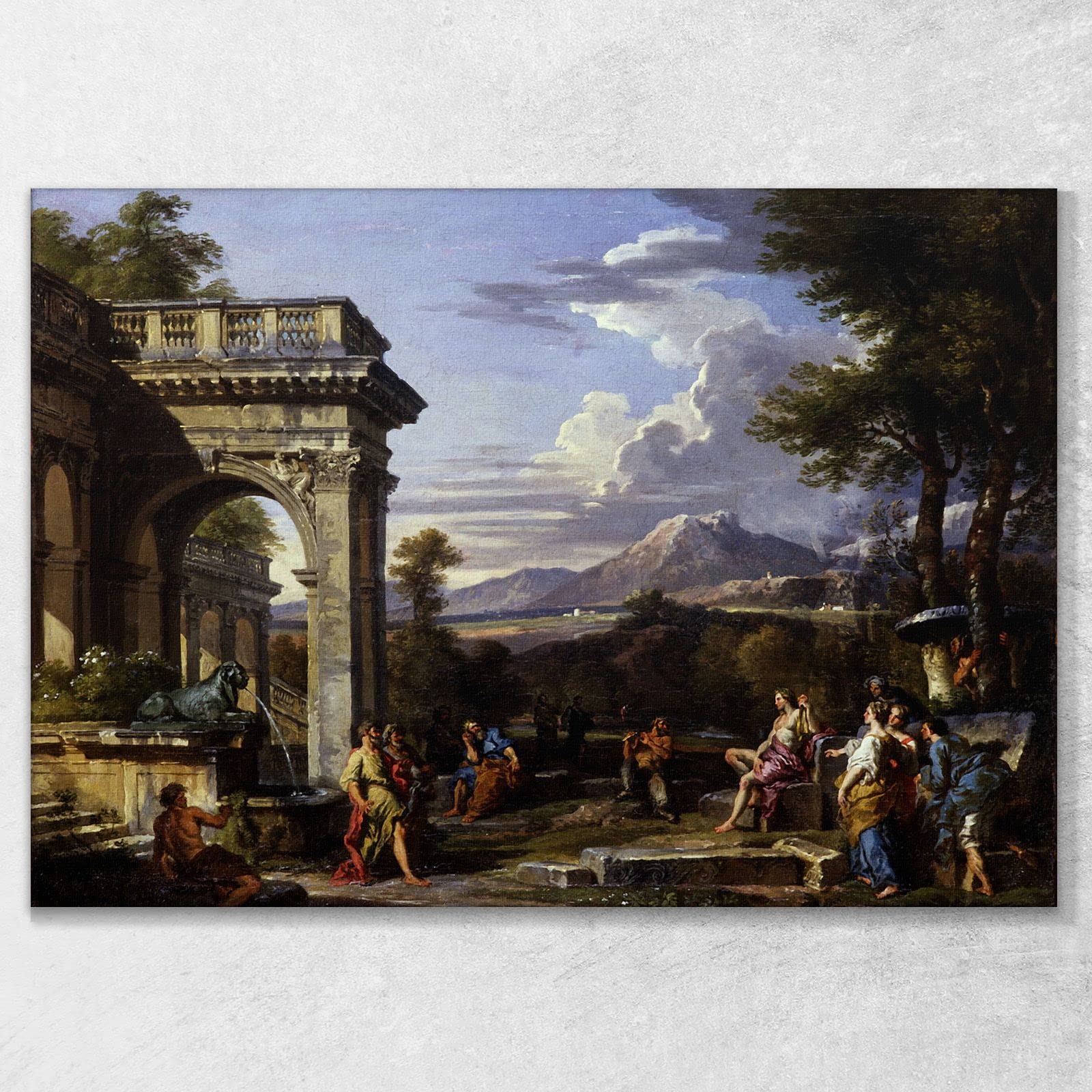 CheQuadro! Gara Musicale Tra Apollo Marsia, Giudice Re Mida Pannini Giovanni quadro GPP21, 100x70 cm