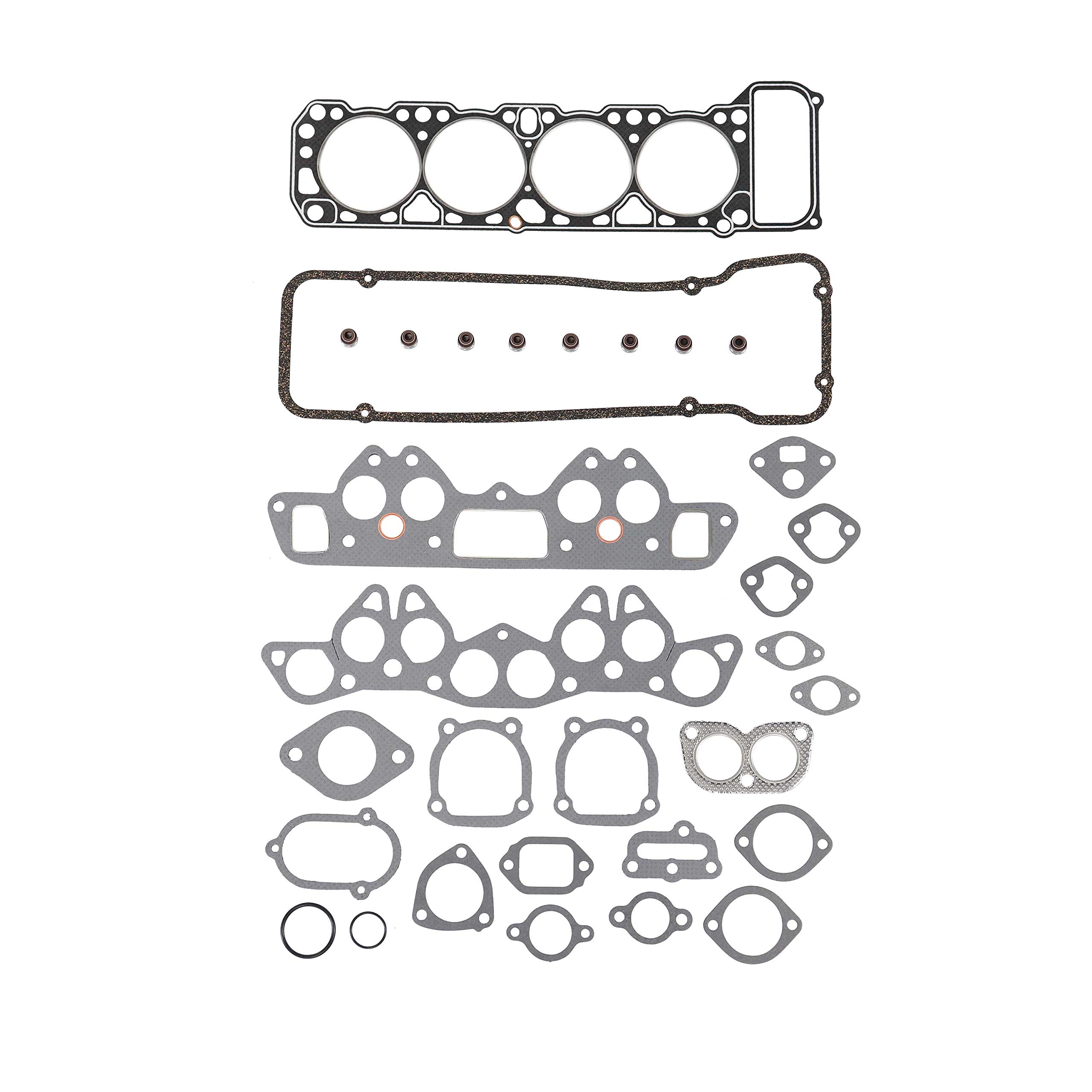 DNJ HGS633 Graphite Cylinder Head Gasket Set for 1968-1980 Nissan 200SX, 510, 521 Pickup 1.6L-2.0L L4 8V SOHC 1595cc