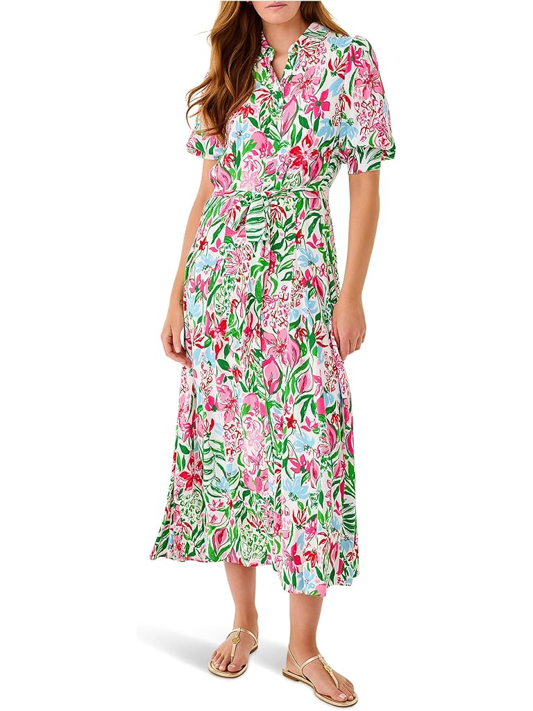 Multi Lilly Pulitzer Larkyn Midi Shirtdress