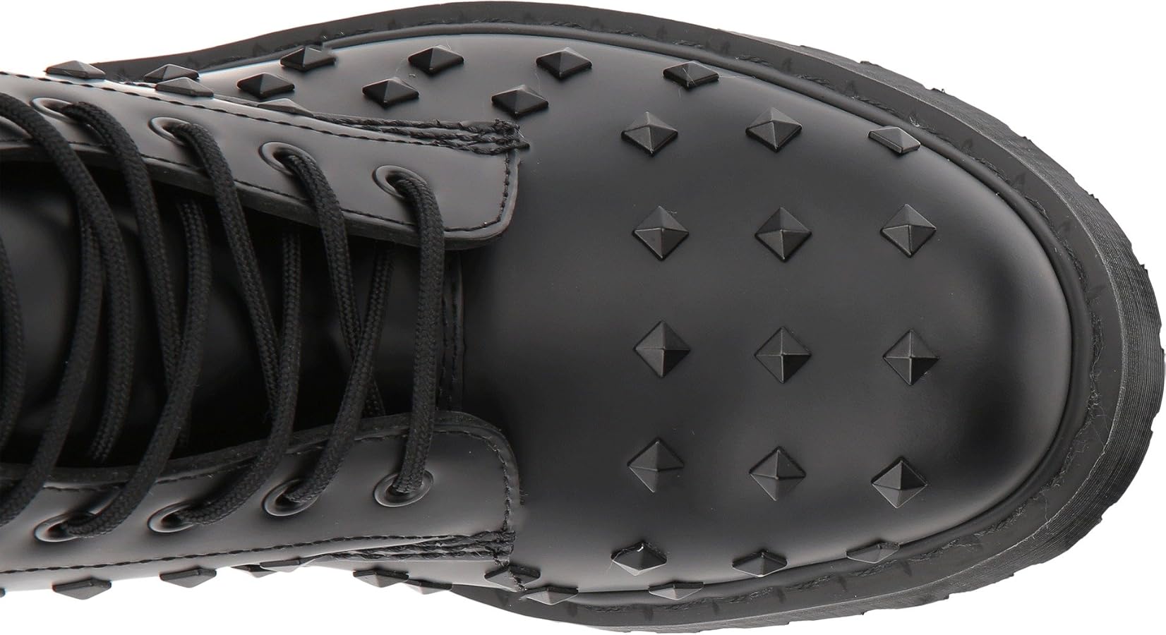 Dr.Martens Mens 1490 Stud 10-Eyelet Black Leather Boots 44