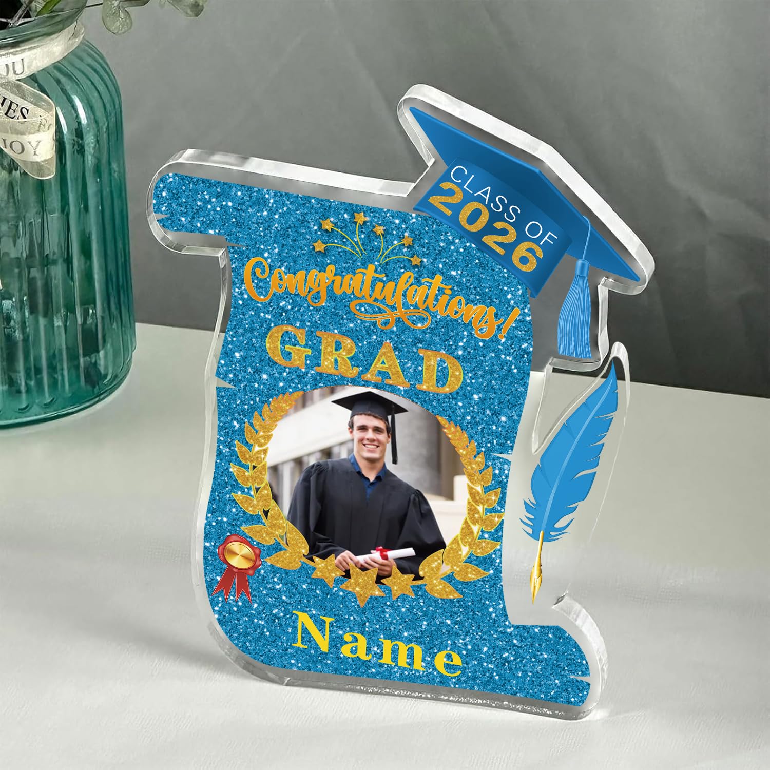 Snapklik.com : Discodes Personalized Graduation Gift Class Of 2026 Desk ...