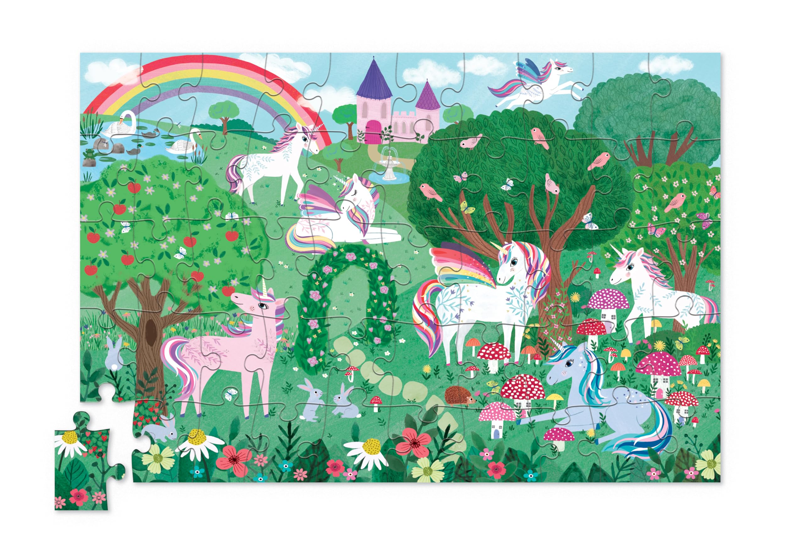 Crocodile Creek Unicorn Dreams Puzzle - 50 Pieces in Tin (3843103), Ages 5+, Multicoloured, único - Image 4