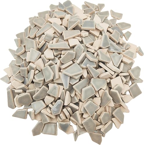 Miniatura 6 de Azulejos de mosaico de cerámica irregulares de 1.1 libras, piezas de mosaico, piedras para hacer mosaicos, manualidades, pasatiempos, artes,