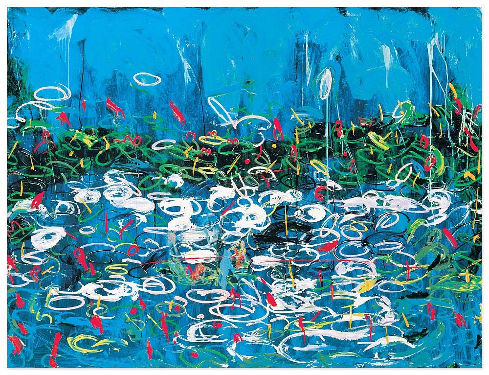 TW17633 SCHIFANO Tela Francese, 1988 Decorative Panel, Wood MDF, Multicolour, 117x89 Cm