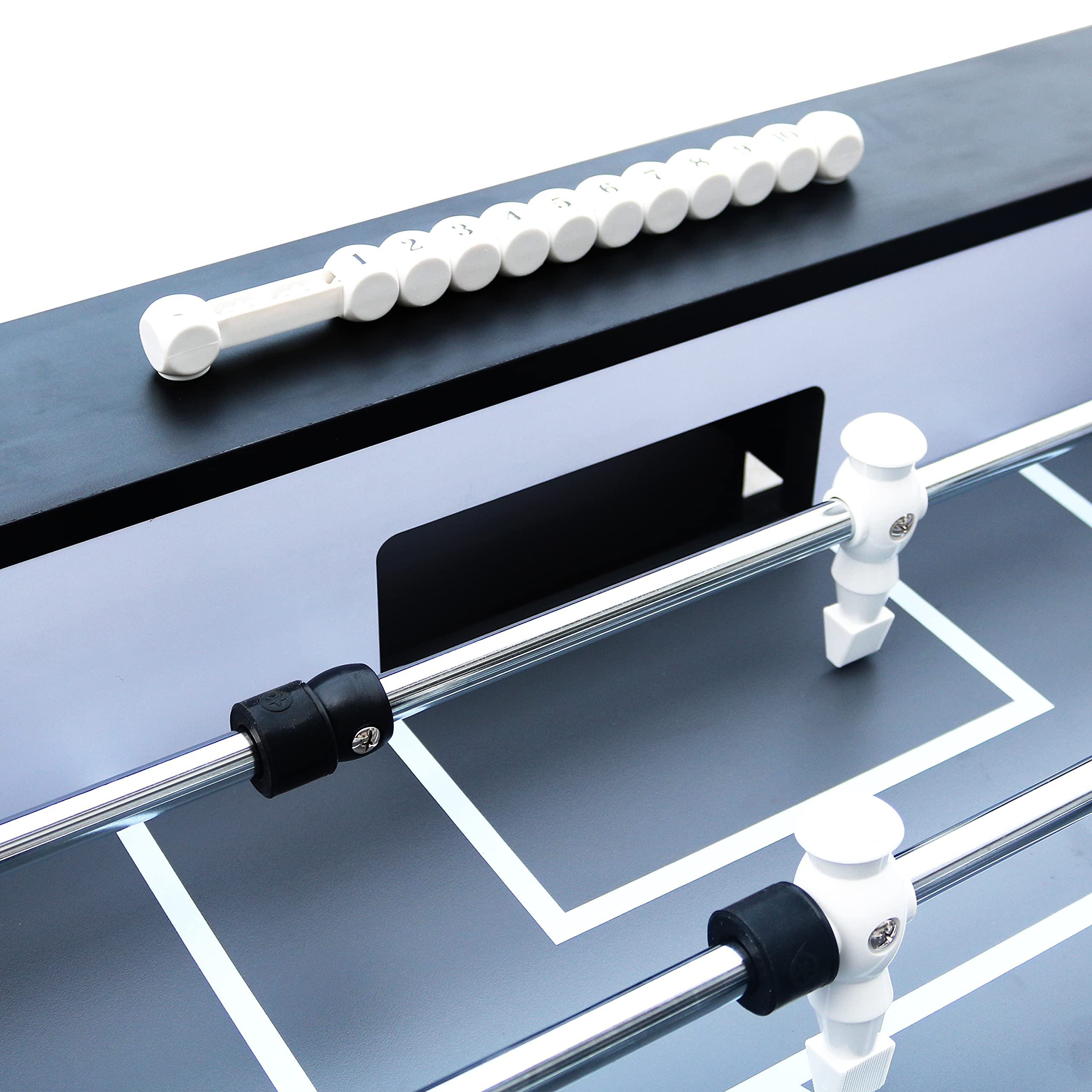 Cougar Panna Pro Futbolín / futbolín Roble con aspecto madera | Futbolín ajustable incl. 4 pelotas y contador de puntos | Futbolín de interior para niños y adultos | Dimensiones : 140x77x88 cm