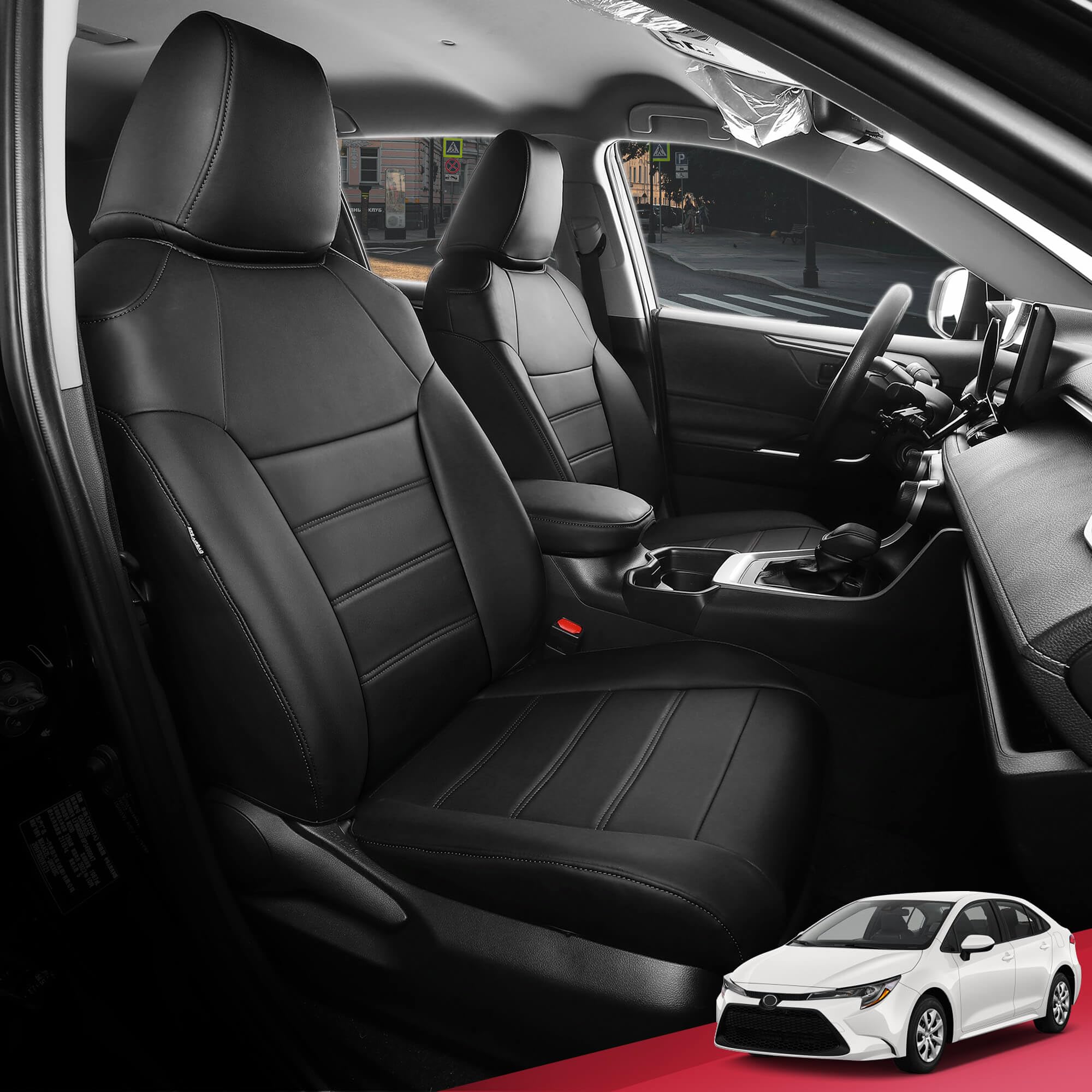 FREESOO Custom Fit Leather Seat Covers