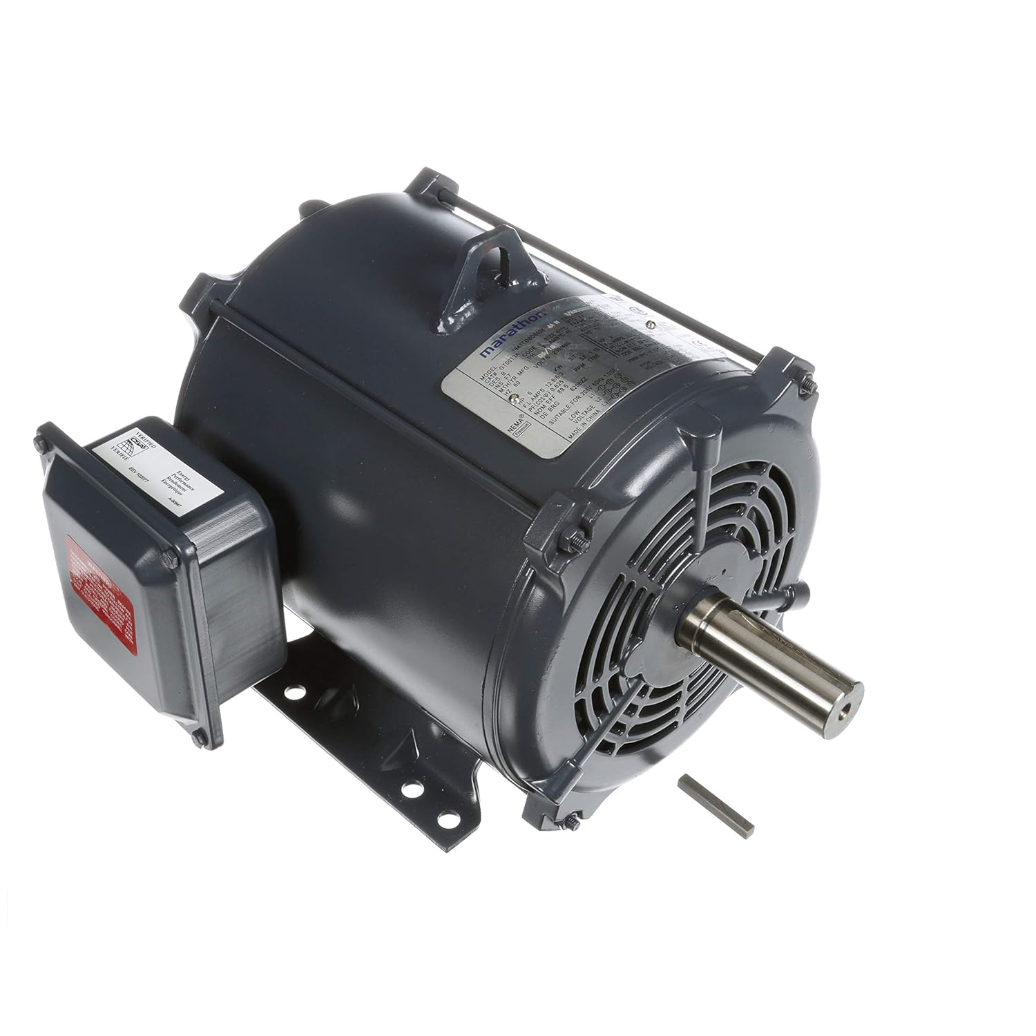 Marathon,5 HP General Purpose Motor, 3 Phase, 1800 RPM, 208-230/460 V, 184T Frame, ODP