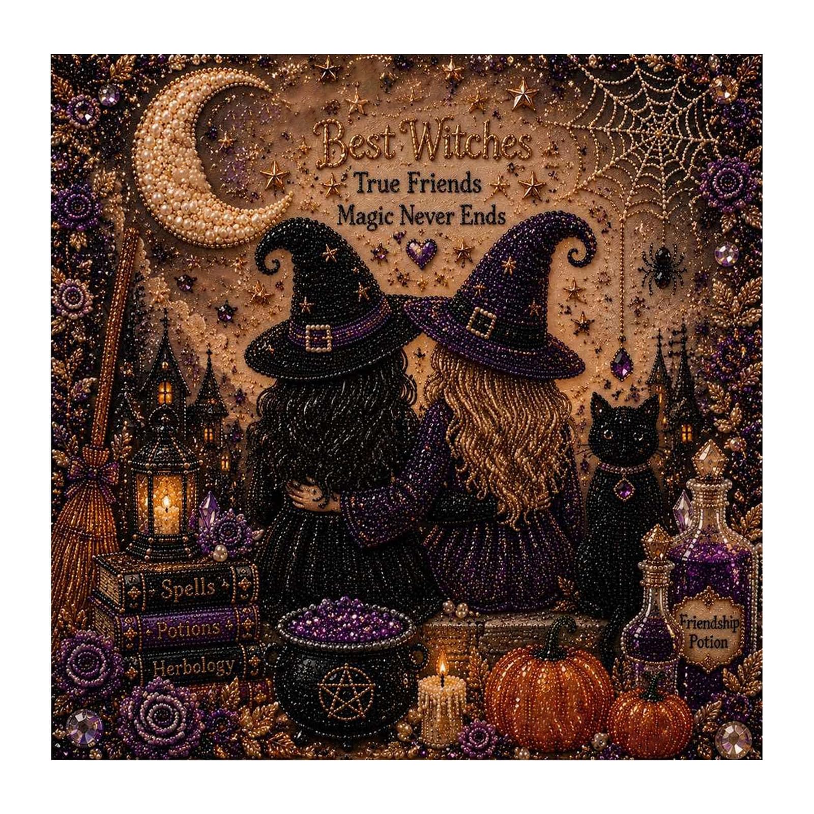 Halloween Ghost Pearl Diamond Art DIY Kit, 3D Pearl Diamond Painting Crafts Kits for Adults, Halloween Ghosts Pearls Art DIY Kit for crafting, Spooky Ghost Festive design for seasonal projects (A)