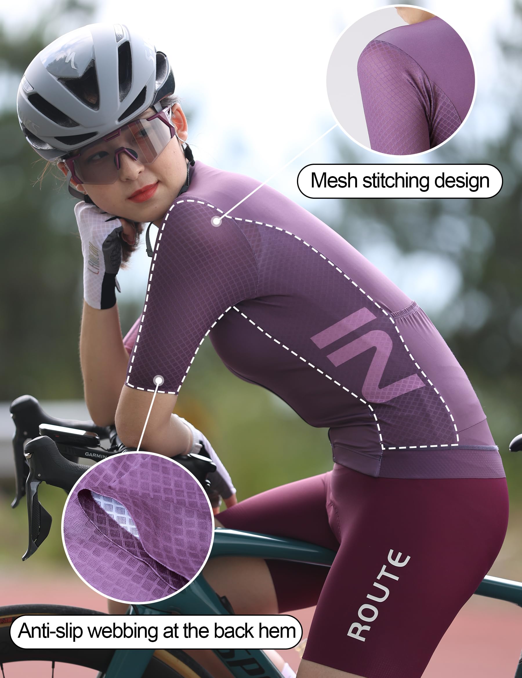 INBIKE Professionelles Fahrradtrikot für Frauen Eng Anliegend Atmungsaktiv Frühling/Sommer Radsport Bekleidung Mehrere Farben