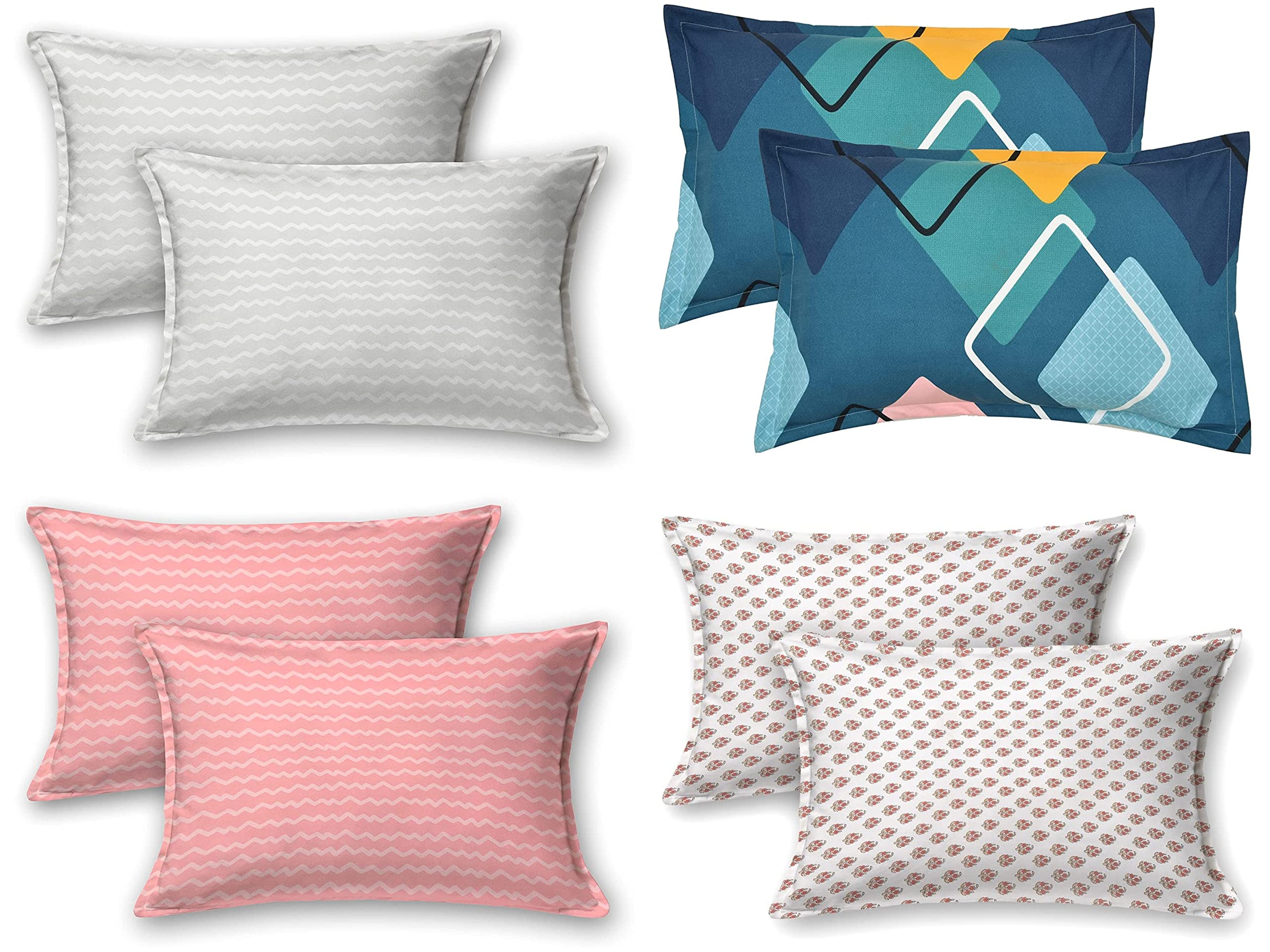 Ultra Soft Pillow Covers - Set of 6 -10 Ultra Soft Pillow Covers - Set of 6 -10