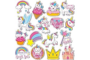 16 Pcs Unicorn Magnets Unicorn Decor for Locker Refrigerator Home Office Decor