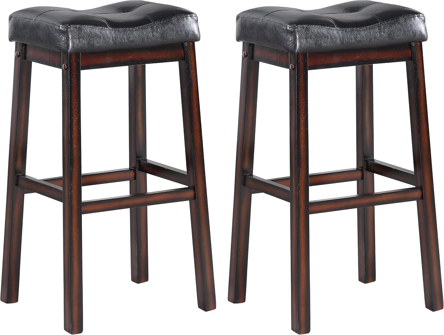 Coaster Home Furnishings Donald Upholstered Bar Stool Cappuccino 120520 (Set of 2)