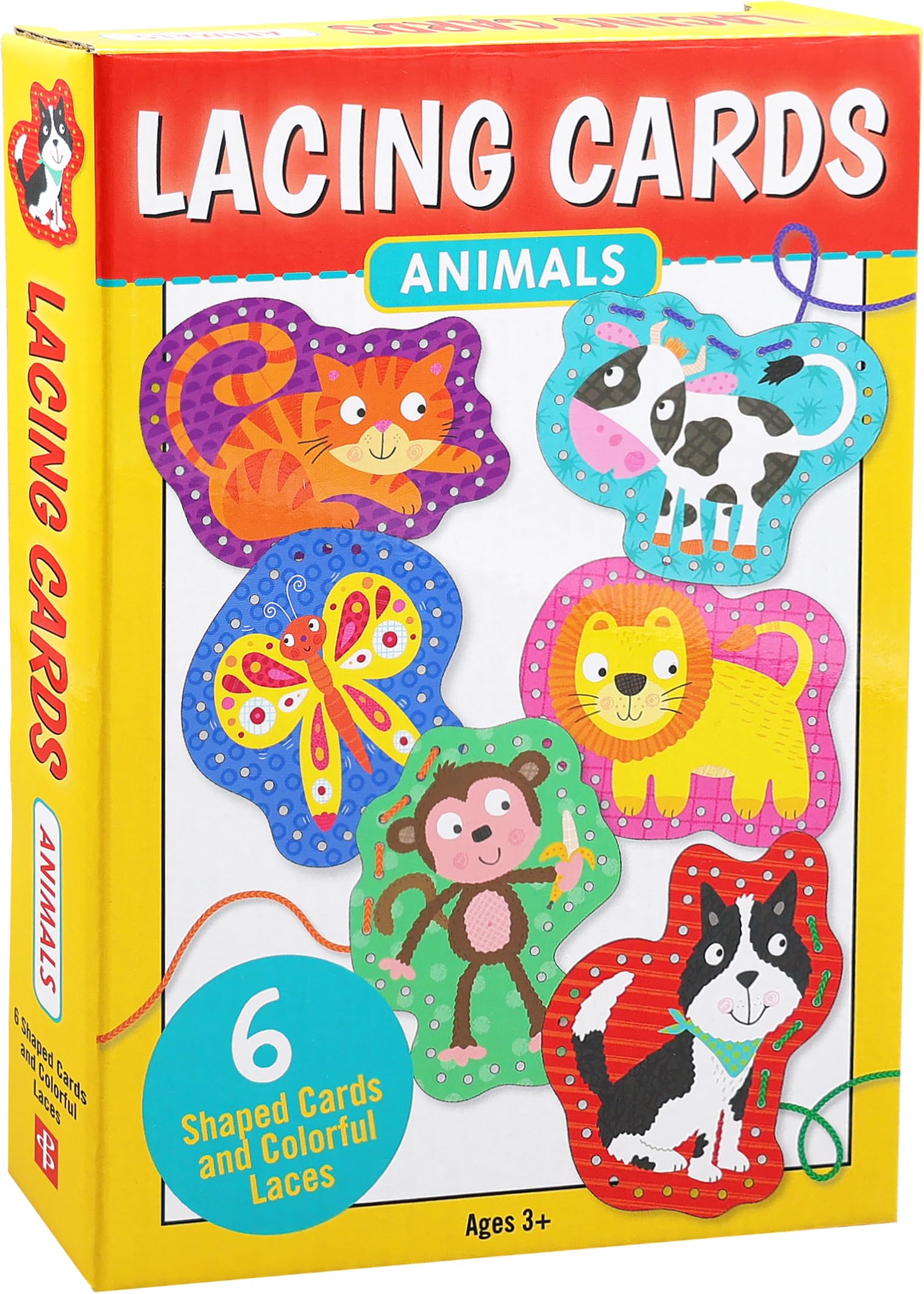 Animals Lacing Cards (set of 6 cards)