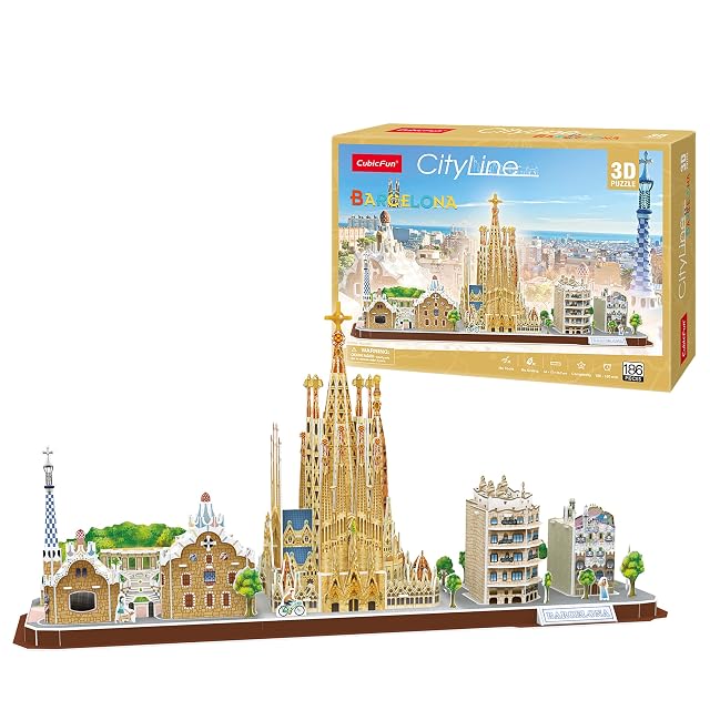 Puzzle 3D - Barcelona Cityline