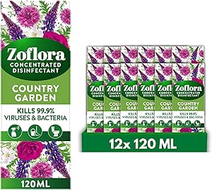 Zoflora Multi-Purpose Concentrated Antibacterial Disinfectant - Multi Surface Cleaning Solution - 12 X 120ml Bottles - View #2