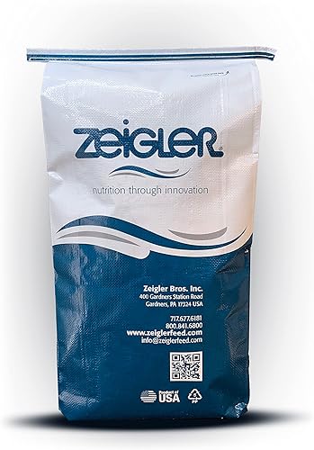Zeigler Koi/Goldfish Food - Dieta de cultivo para un alto crecimiento, pellets de 0.118 in, bolsa de 33 libras