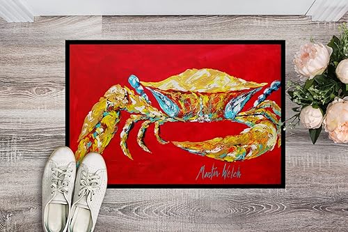 Miniatura 2 de Caroline's Treasures MW1116JMAT - Tapete para puerta delantera de 24 x 36 pulgadas, para interiores y exteriores, antideslizante, lavable, de pelo