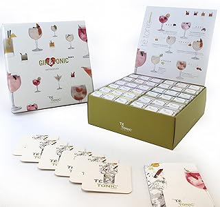 Aromi per Gin Tonic in confezione Luxury da 72 infusioni - 6 gusti differenti per realizzare ottimi cocktail personalizzati per i tuoi ospiti a base di Gin Tonic