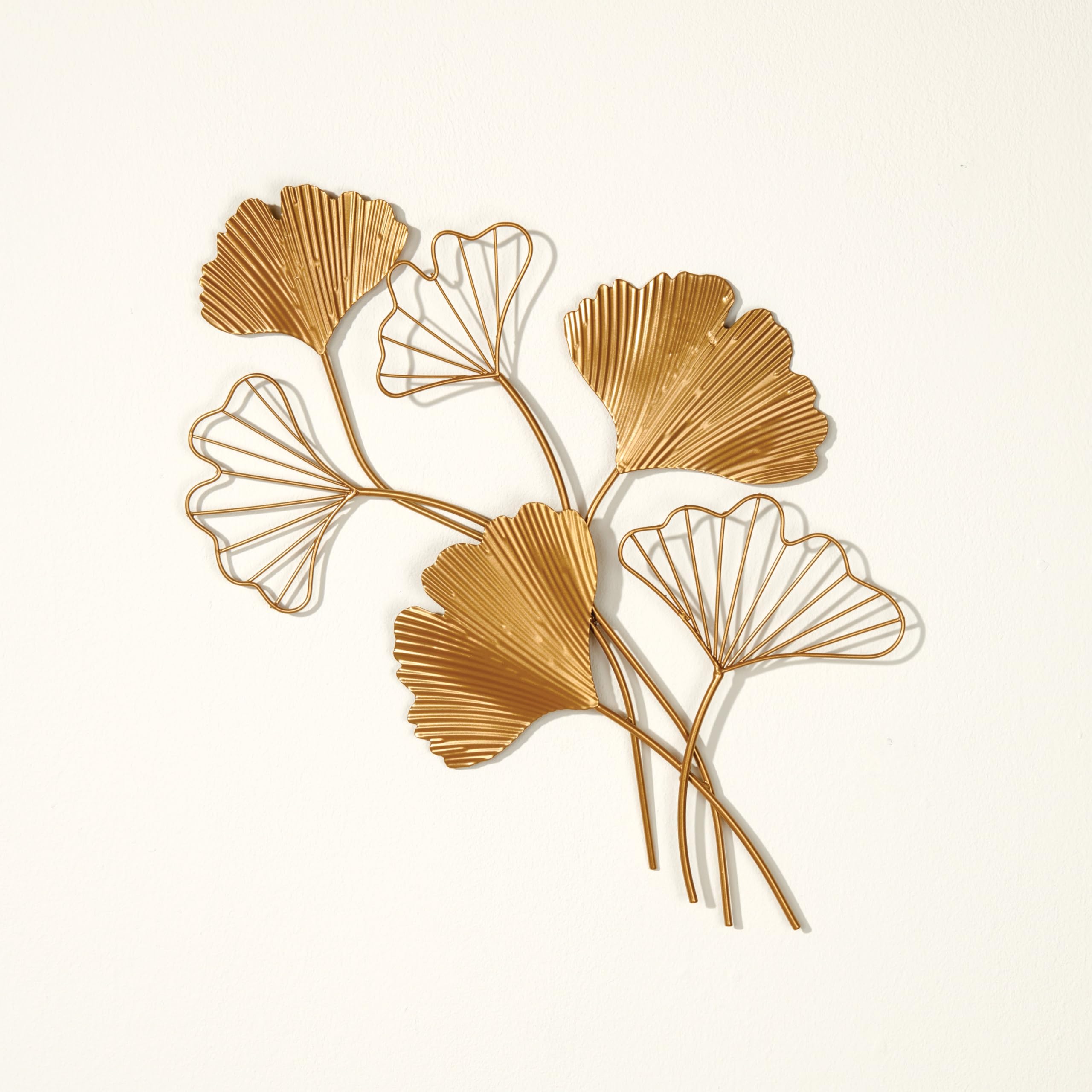 Coopers Of Stortford Various - Lotus Leaf Wall Decoration - Artistic Metal Wall Art Inspired By The Chinese Ginkgo Tree