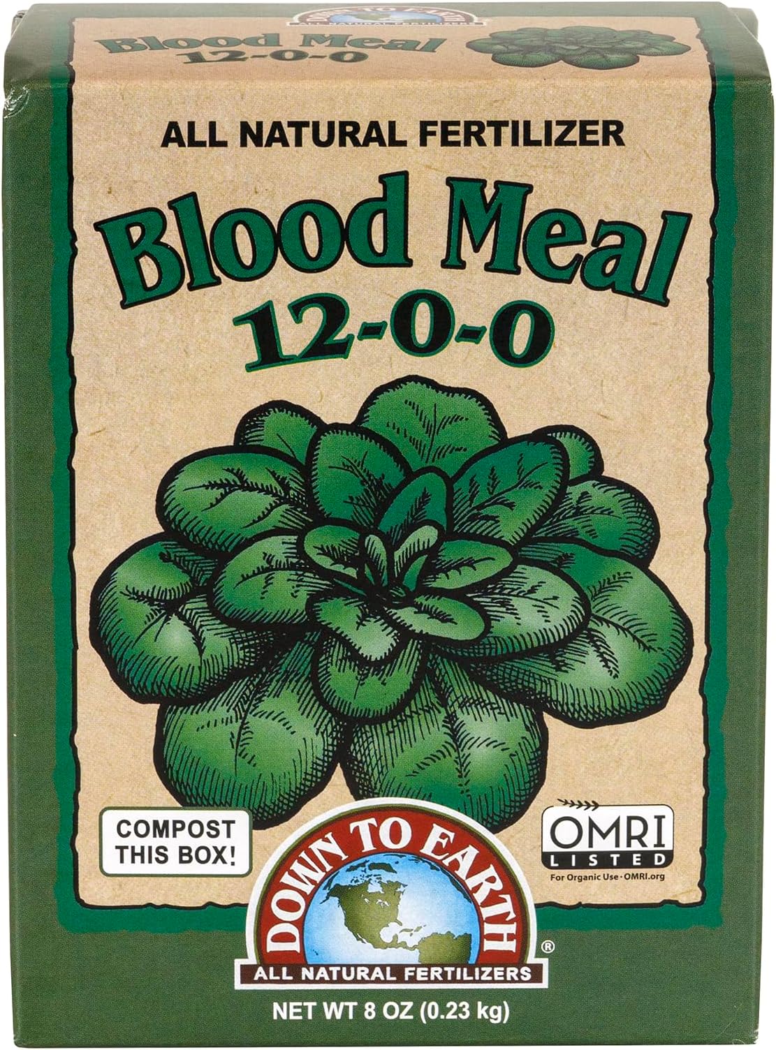 Blood Meal Fertilizer Mix 12-0-0, 0.5 lb
