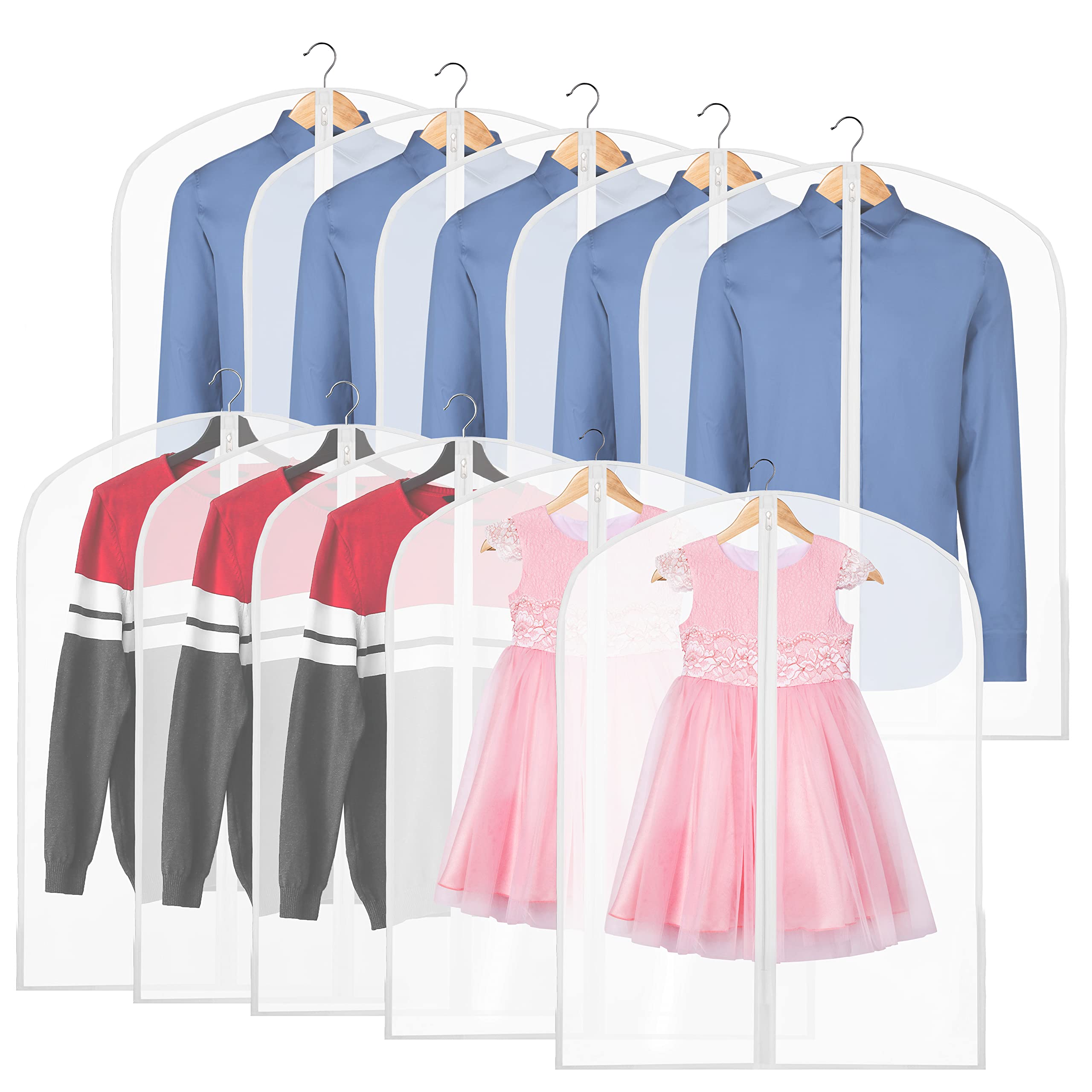 Simple Houseware 32-Inch Clear Garment Bags
