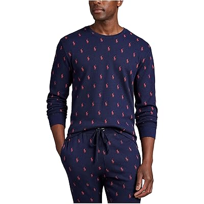 Пижама Polo Ralph Lauren Printed Waffle Long Sleeve Crew with All Over Print