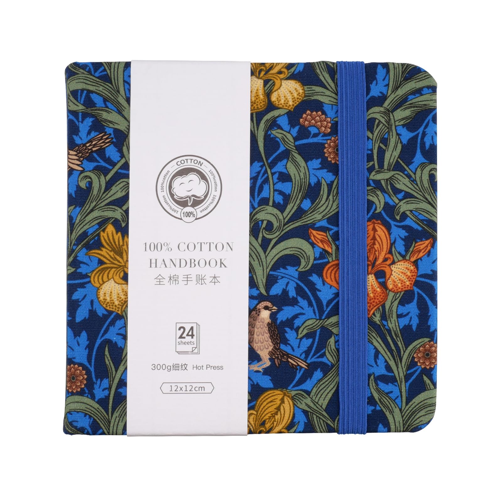Mocrop 12x12cm Watercolour Paper, 100% Cotton Watercolour Sketchbook, 24 Sheets, Fine Grain Cold Press Water Colour Paper Acid-Free, Ideal for Beginners and Artists to Capture Moments While Traveling — image 1