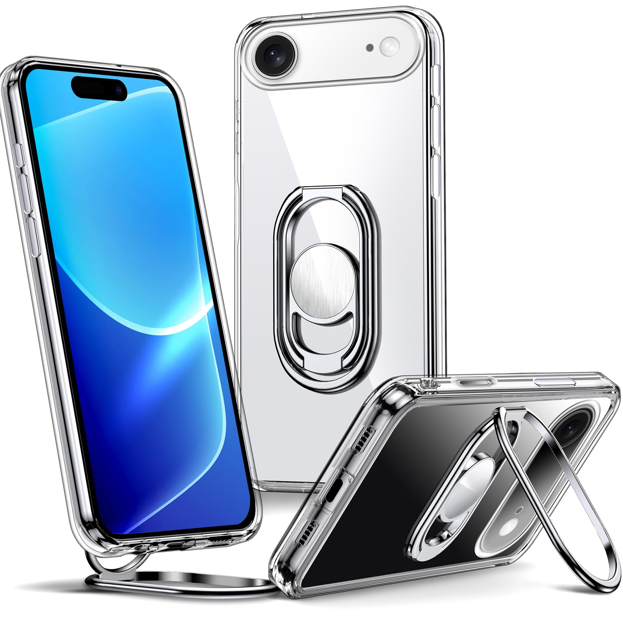 iPhone 16 Plus ケース スマホリング スマホグリップ 角度調節可能 Amazon.co.jp: Rockaway 互換性 iPhone 17 Air用 ケース スマホリング