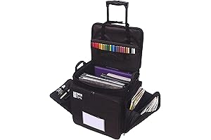 American Crafts XXL Rolling Tote Bag with Wheels: Your Roomy Scrapbooking and Crafting Companion