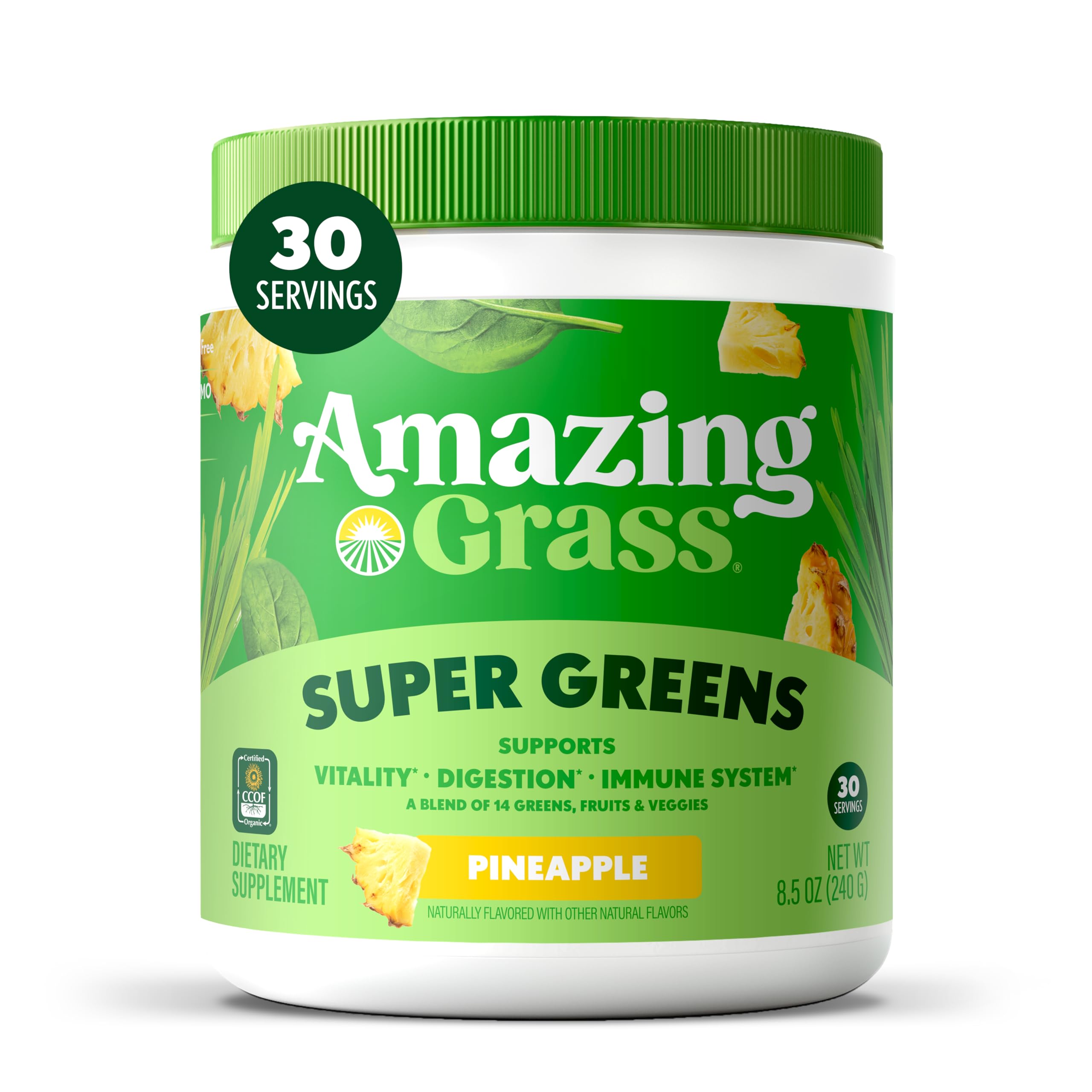 Amazing Grass Super Greens Powder, Organic, Berry, 100 Servings — Amazon image 21