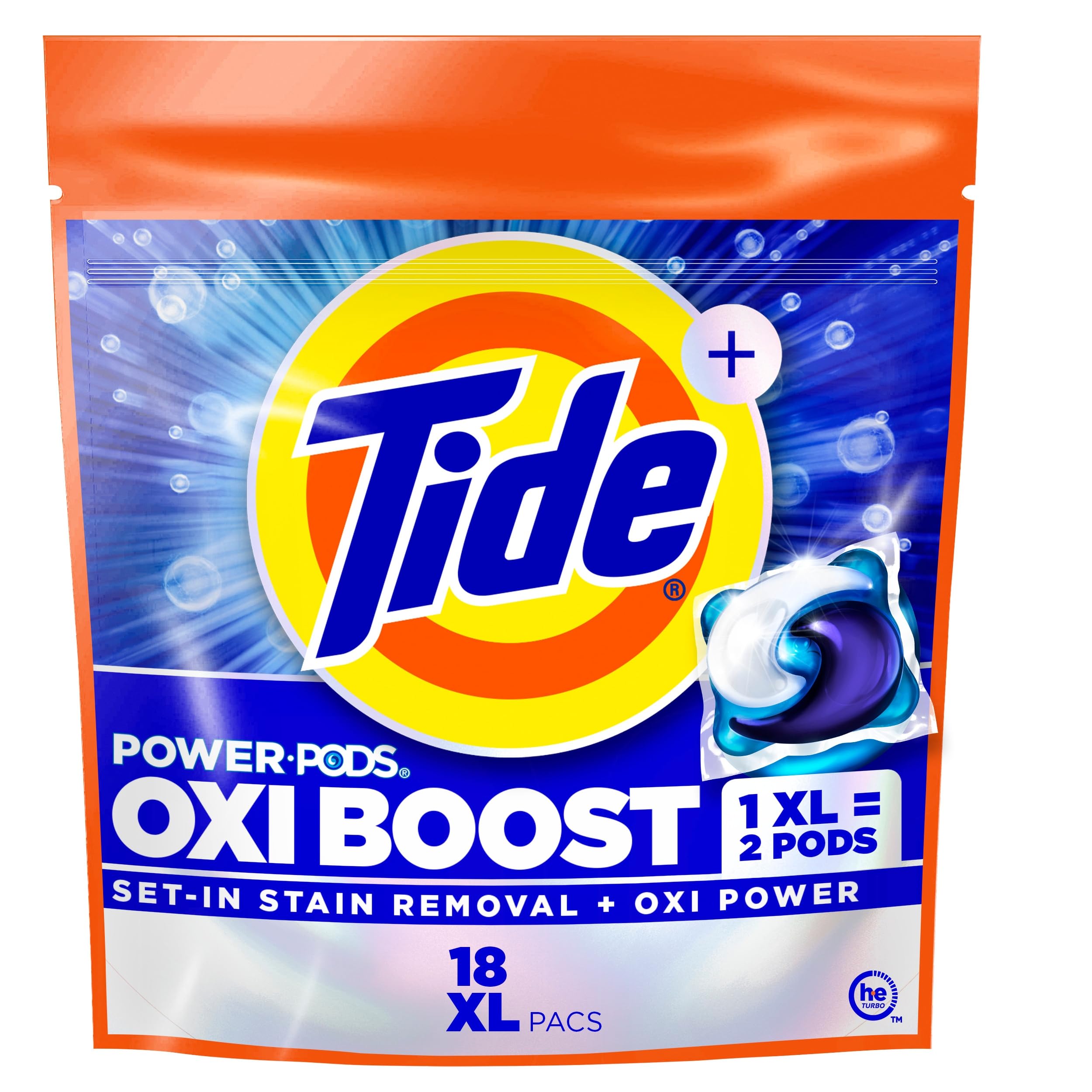 Tide Oxi Boost Power PODS Laundry Detergent Pacs