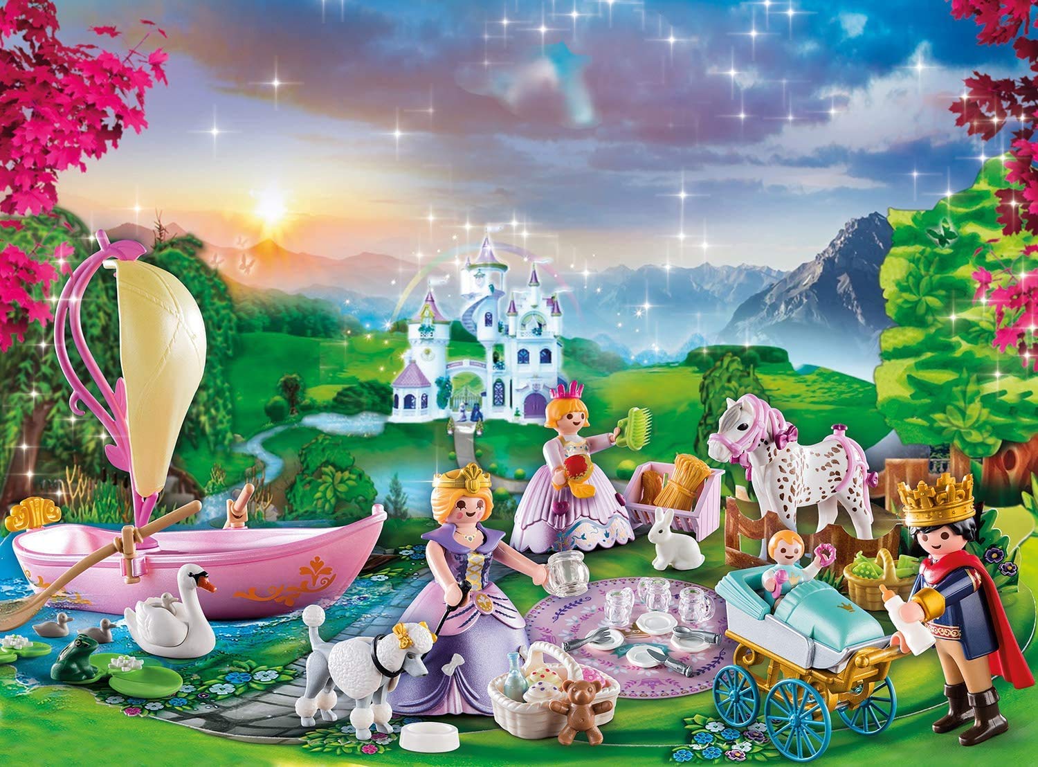 Playmobil Calendrier de l'Avent 'Pique-Nique Royal Multicolore 70323 de 4 Ans