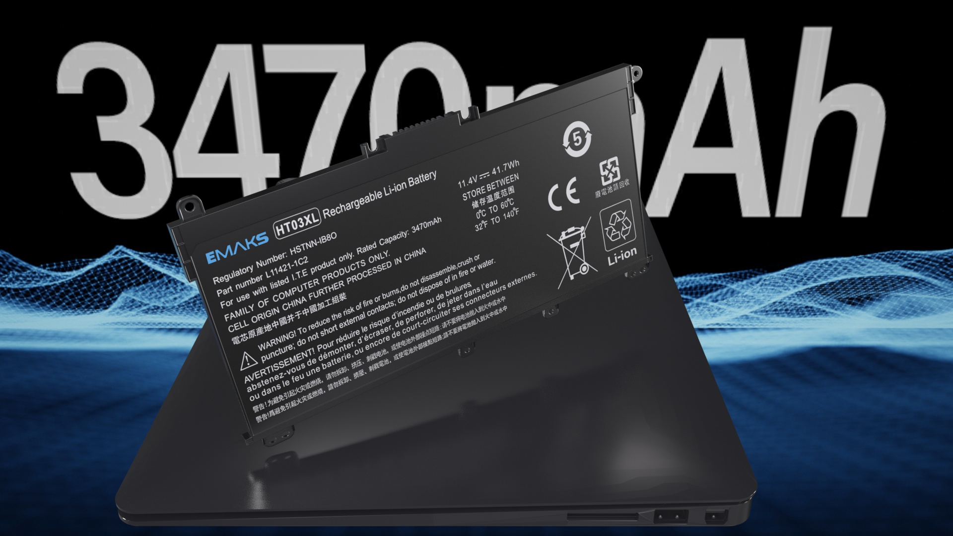 Amazon.com: HT03XL Battery for HP Pavilion 14 14-CE 14-CF 14-CM