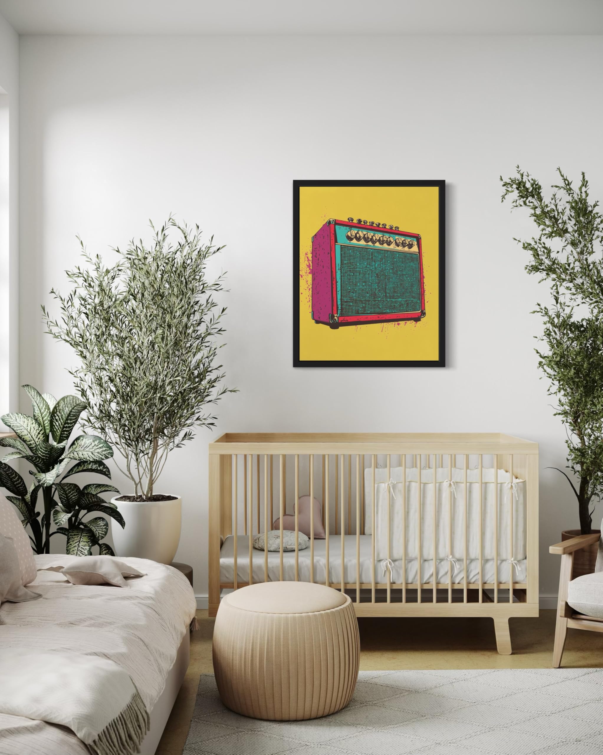 Amazon.com: Guitar Amplifier Pop Art Print Poster, Vintage Retro