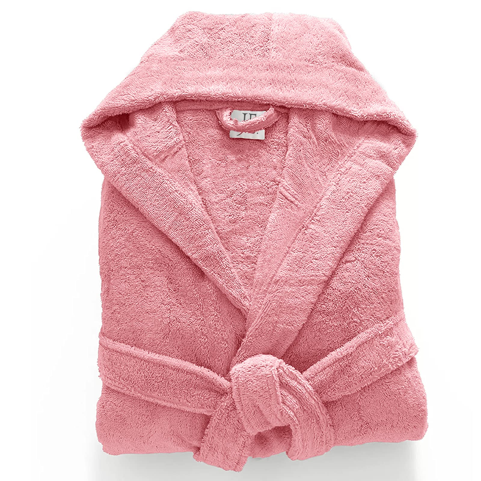 Mens Ladies Unisex Egyptian Cotton Terry Towelling Shawl Collar And Hooded Bathrobe — view 17