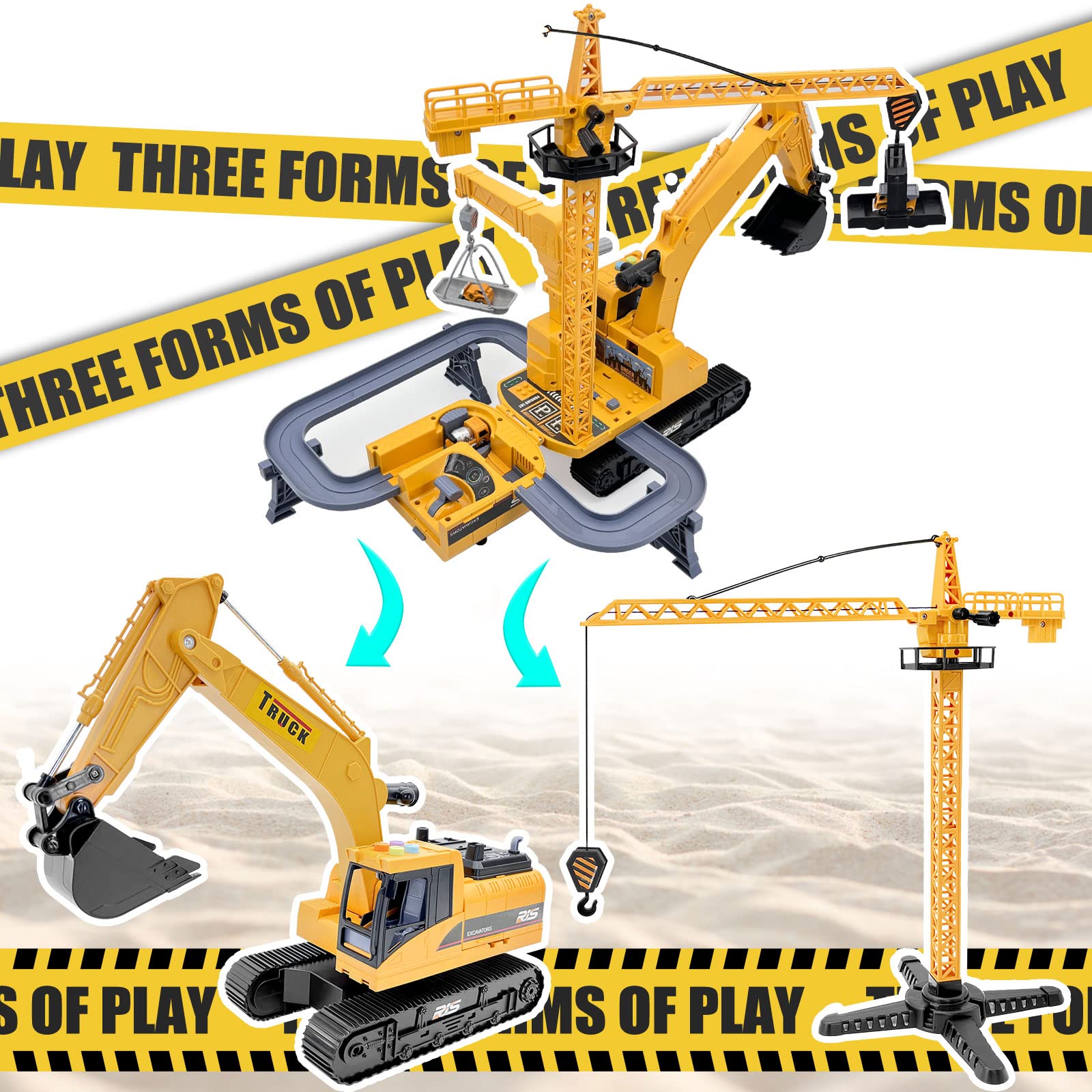 Amazon.co.jp: 2022年 2イン1 トランスフォーマー ショベルカー