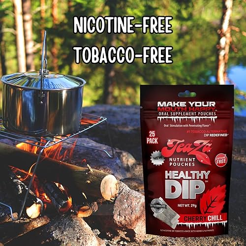 Miniatura 2 de Teaza Bolsas energéticas, sin tabaco, sin nicotina, masticación alternativa de tabaco y inmersión energética, inmersión saludable sabor a cereza