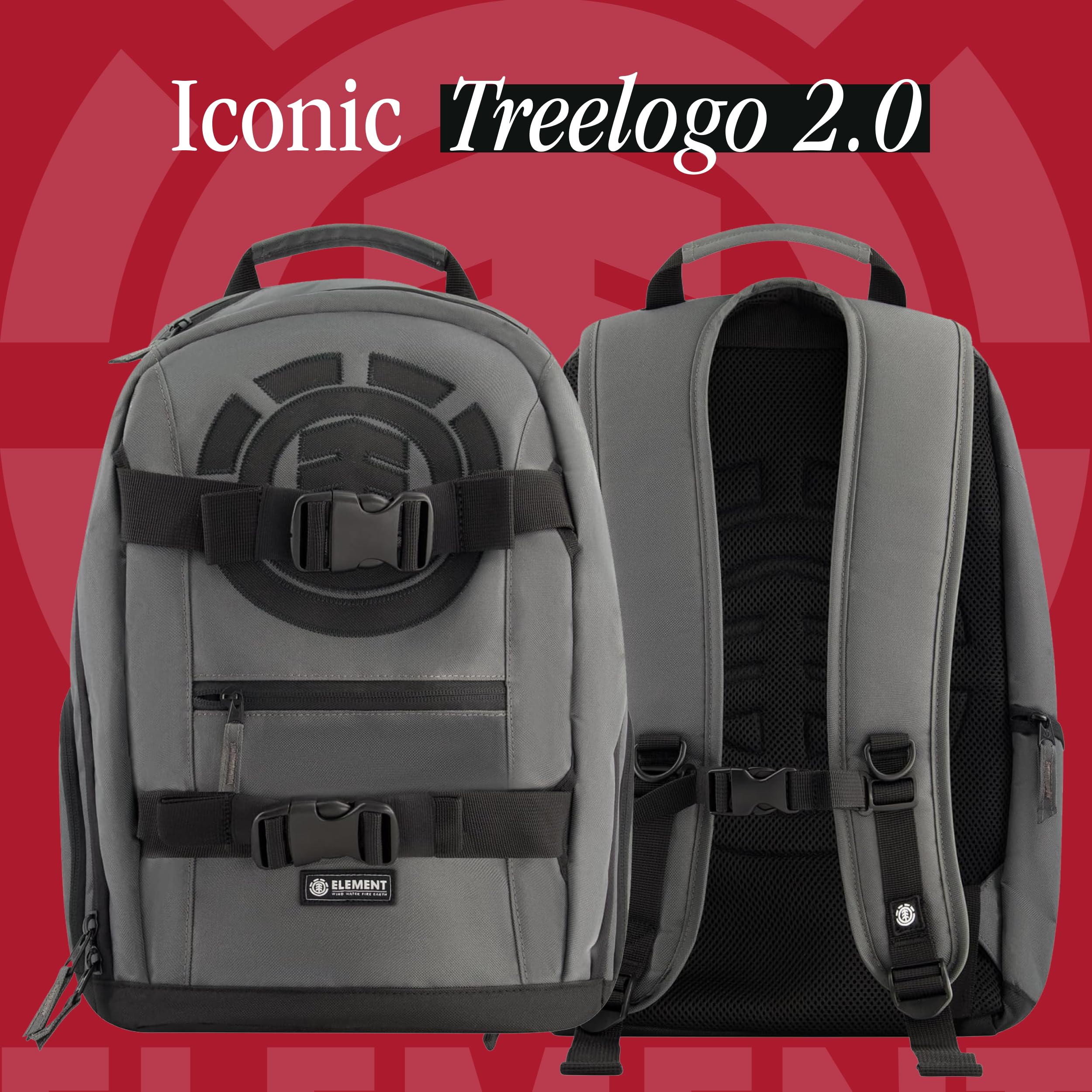 Element Mohave Backpack, 15 Inch Laptop, Padded Computer Bag for Commute Or Travel Mochila, Piedra, Talla única Unisex Adulto