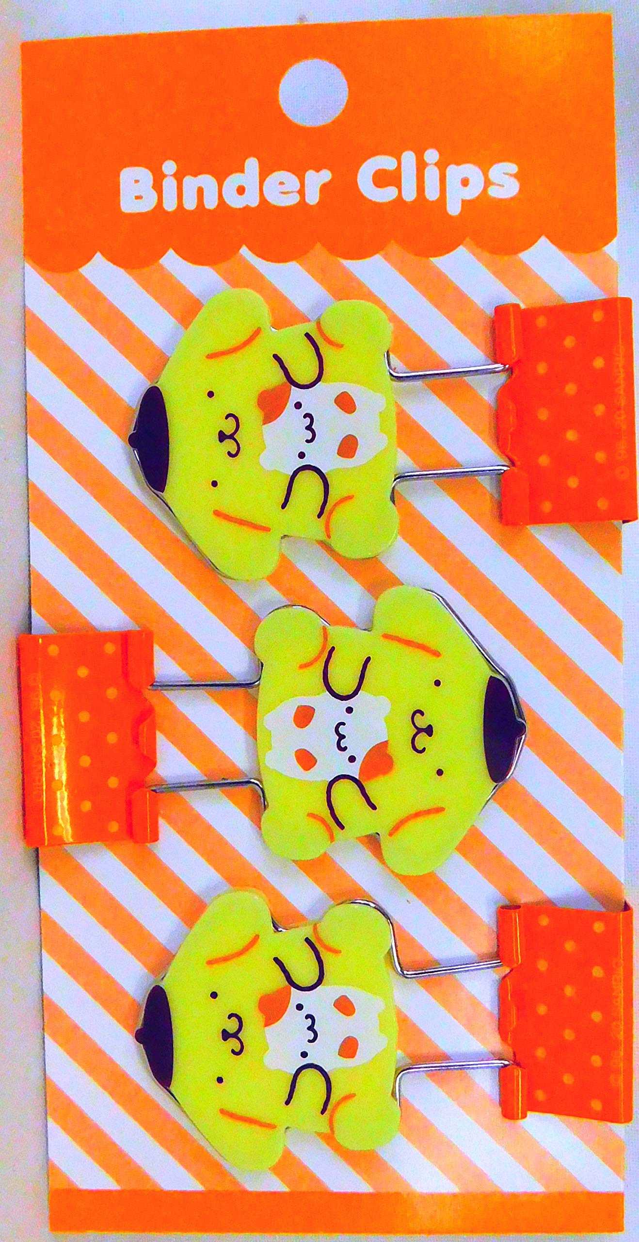 Amazon | サンリオ ポムポムプリン ダブルクリップ ポムポムプリン 3P