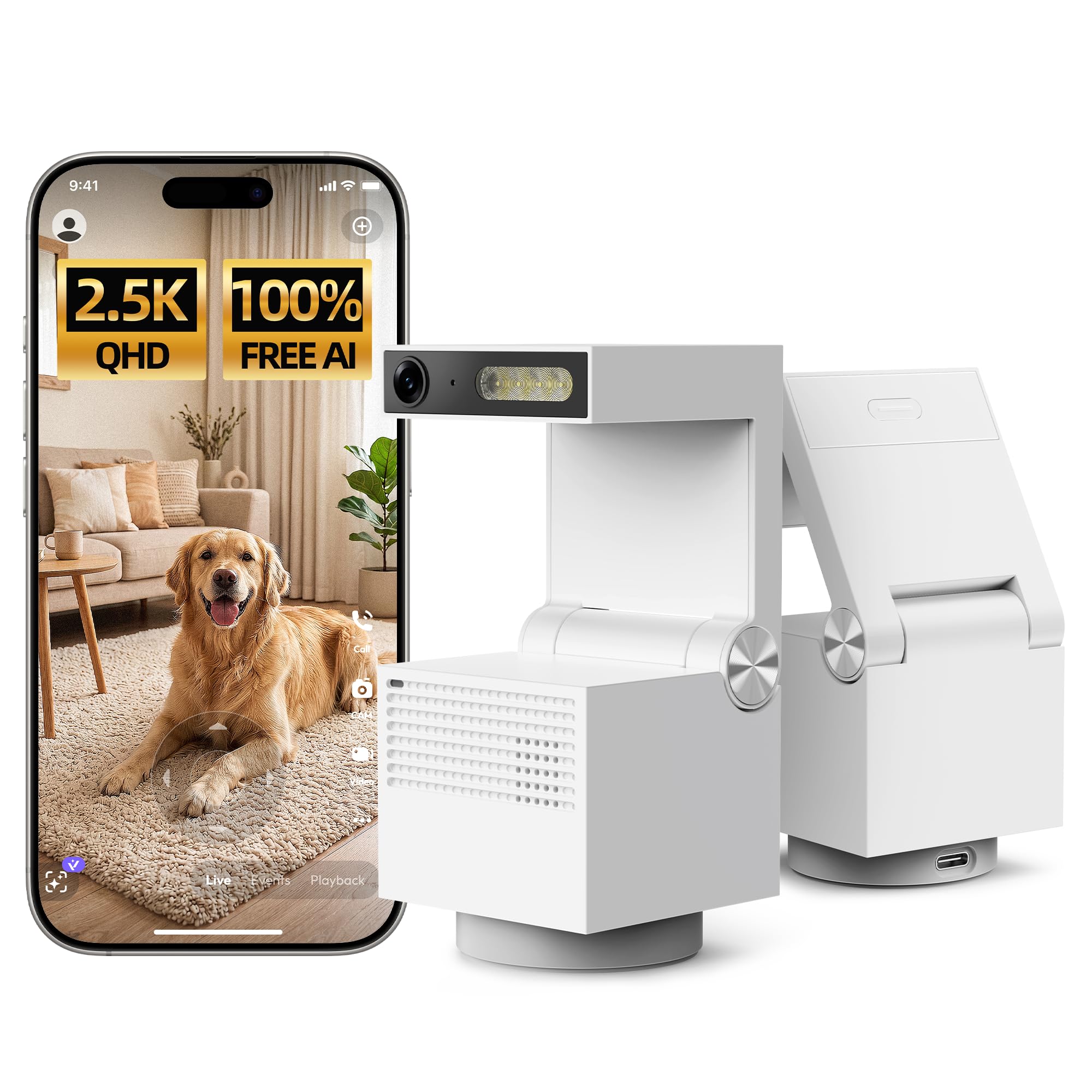 Genie S 2.5K Pet Camera