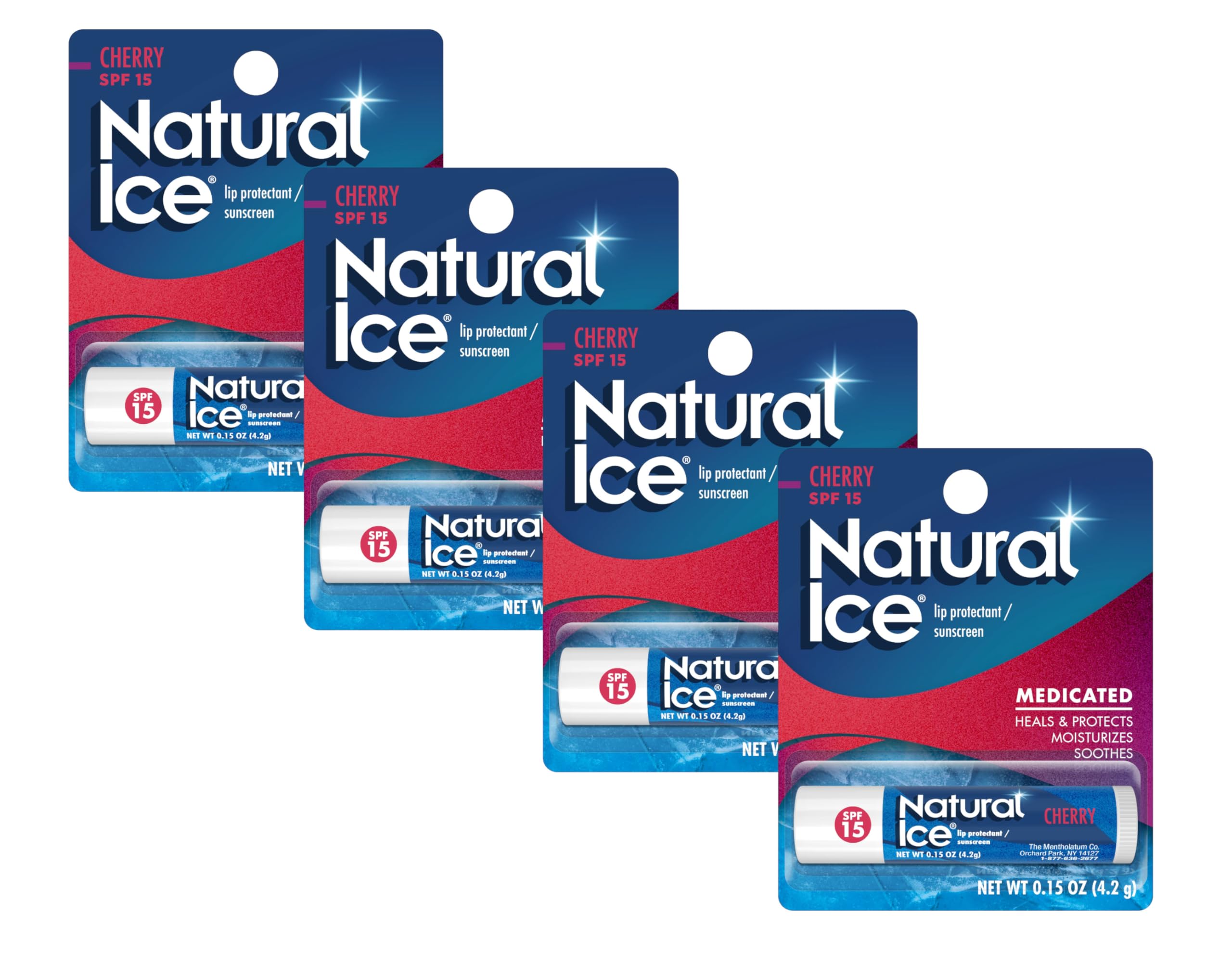 Amazon.com : Mentholatum Natural Ice Cherry SPF 15 Medicated Lip