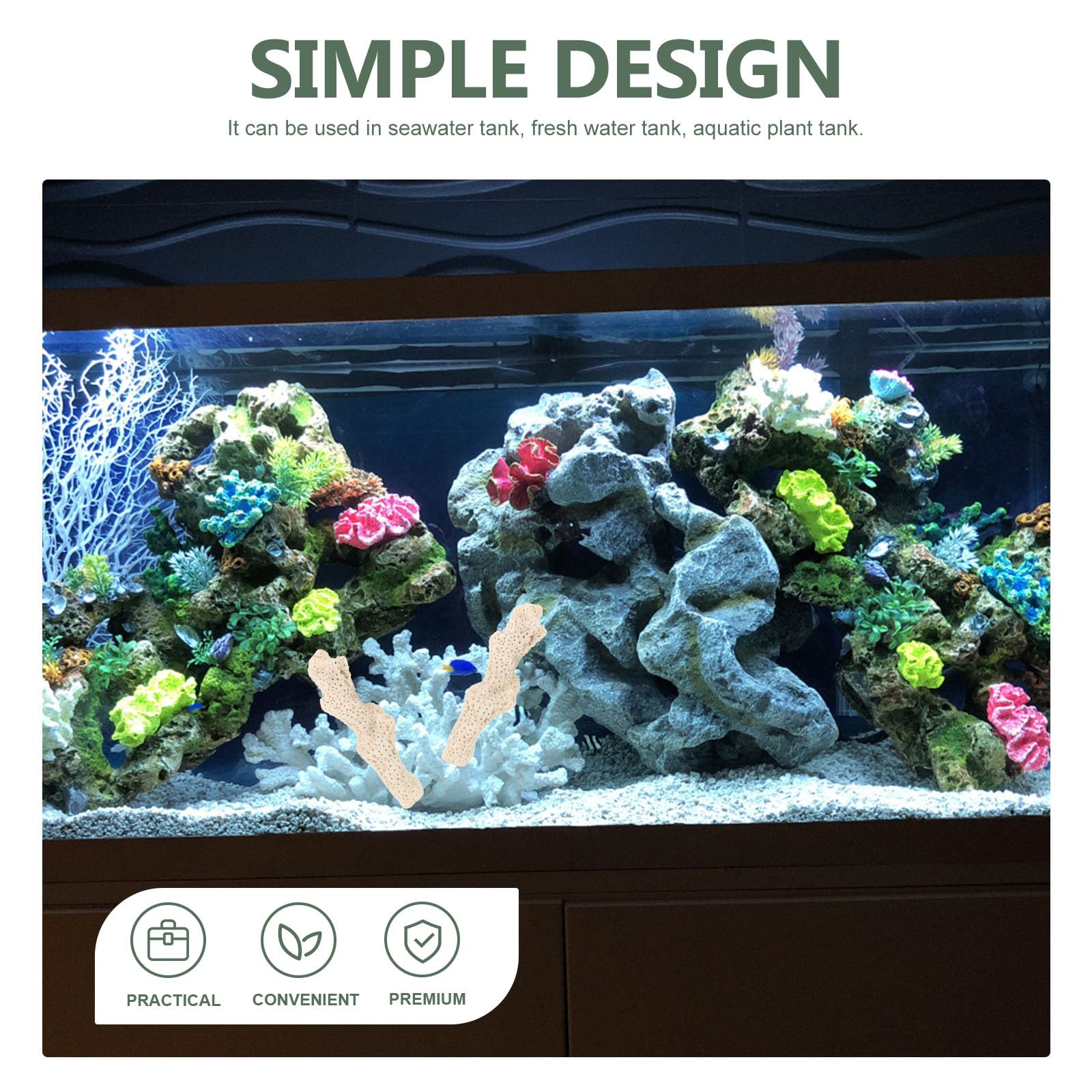 Alipis Medio Filtrante de Coral Triturado: Biomedio Reutilizable para Acuarios con Bolsa de Malla - Estabilizador de Ph para Acuarios de Agua Dulce, Filtración de Estanques Y Decoración
