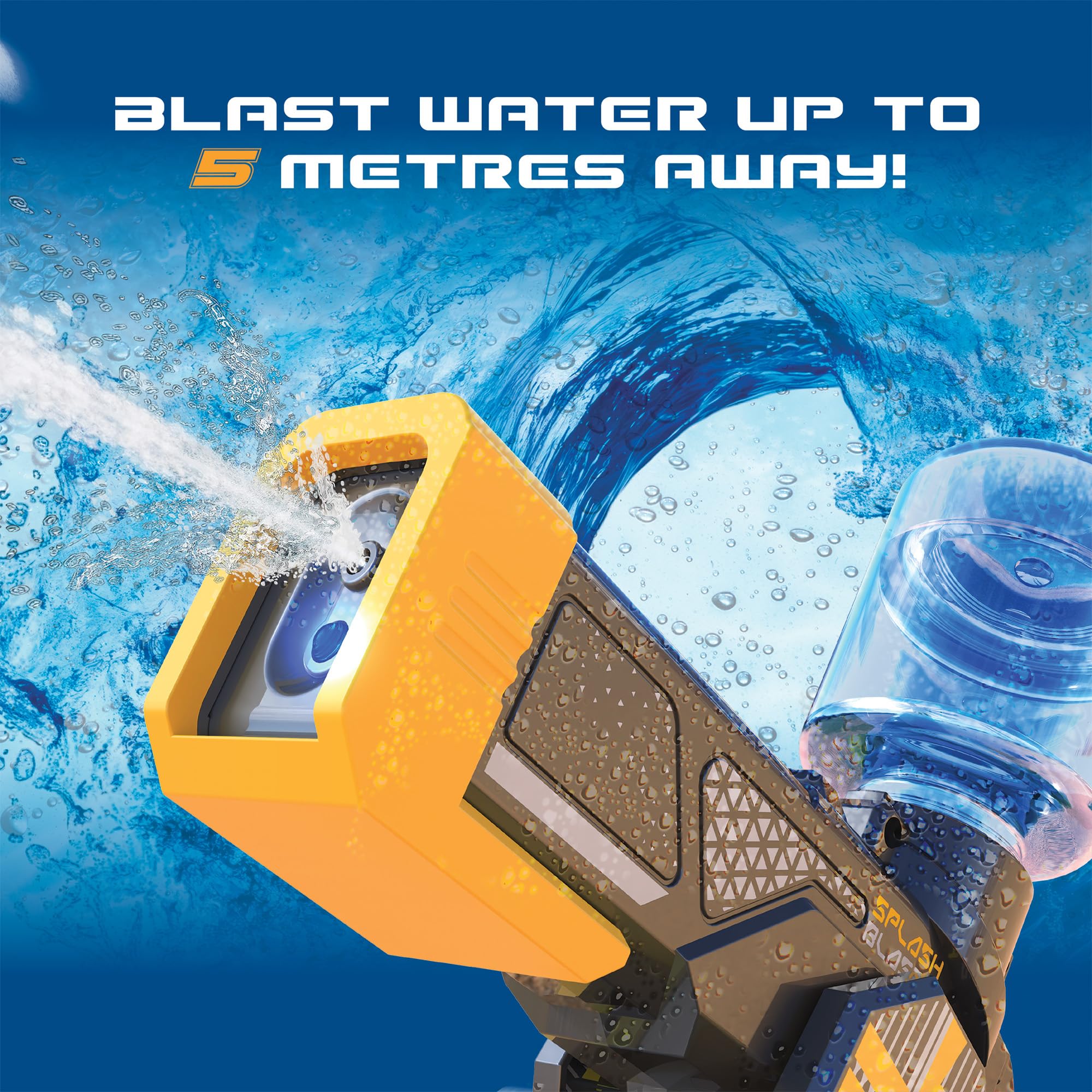Silverlit Exost Hydro Blast - Coche con Control radiocontrolado por Radio y función de Pistola de Agua, Rueda en Tierra y Agua, batería Recargable a Partir de 5 años