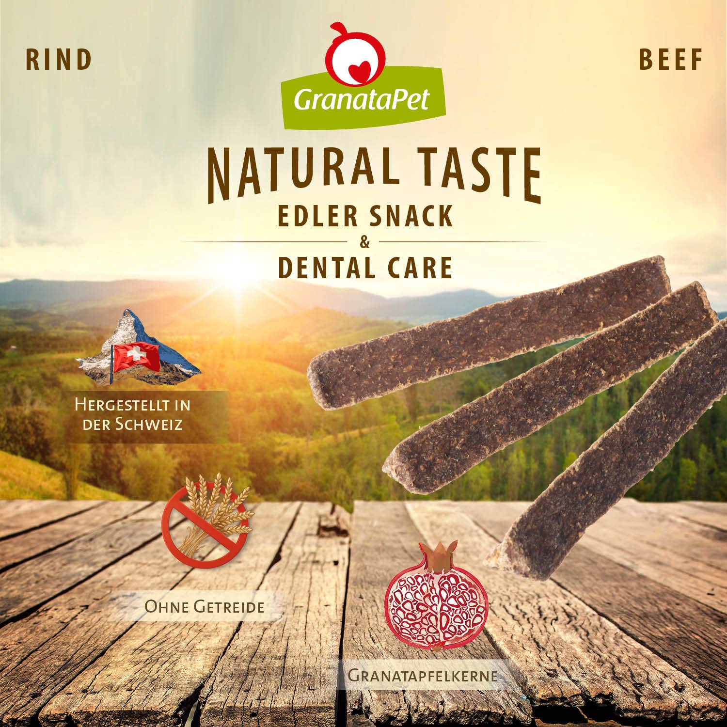 Granatapet Natural Taste Przekąska dla Psów, Wołowina, 70 g